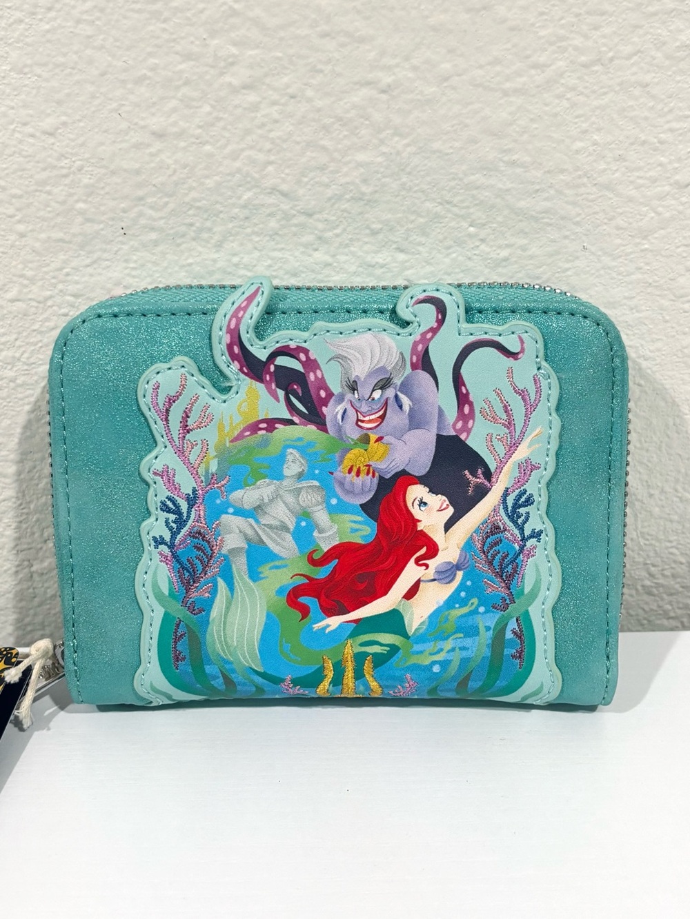 Loungefly Disney The Little Mermaid Glitter Portrait Small Zip Wallet